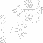 Bisagra de puerta medieval - Vector descarganle para corte CNC y grabado laser gratis | Stanser