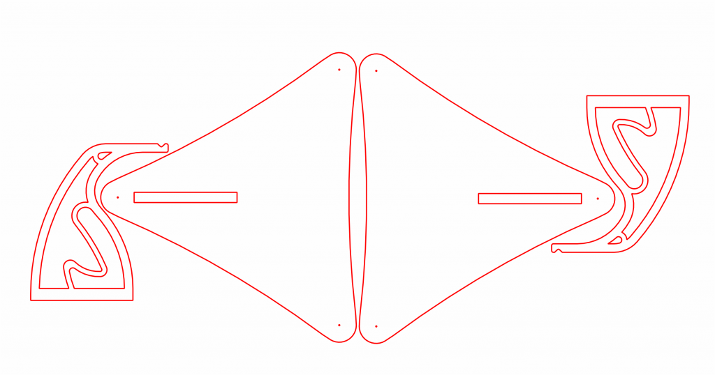 Soporte triangular — vector para corte CNC