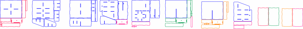 Organizador de maquillaje armable — vector para corte CNC