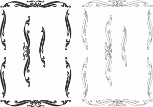 Patrón de borde ornamental