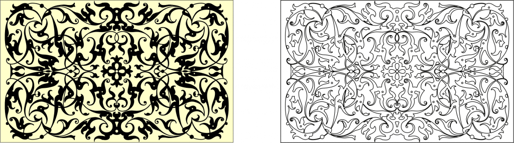 Panel decorativo 1 — vector para corte CNC