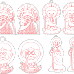 Imágenes de caricatura de San Judas - Vector SVG DXF para CNC Router y Laser CO2 - Descargable gratis | Stanser