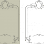 Borde pergamino - Vector SVG DXF para CNC Router y Laser CO2 - Descargable gratis | Stanser
