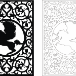 Decoración Pegaso - Vector SVG DXF para CNC Router y Laser CO2 - Descargable gratis | Stanser