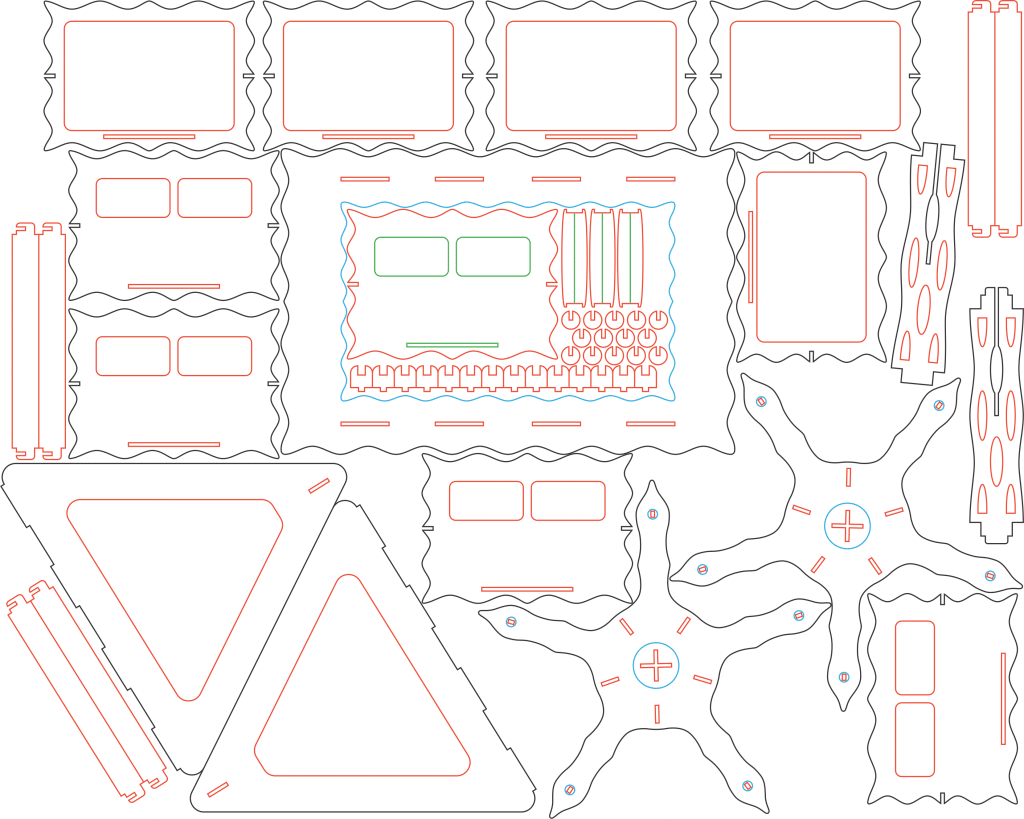 Carrusel de fotografías — vector para corte CNC
