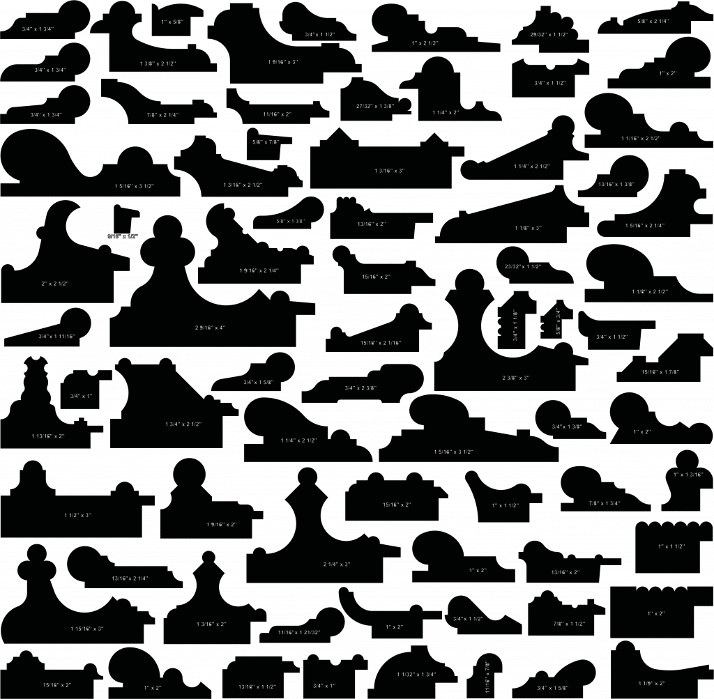 Colección de molduras — vector para corte CNC