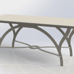 Mesa rectangular "Arcos" - Vector descarganle para corte CNC y grabado laser gratis | Stanser