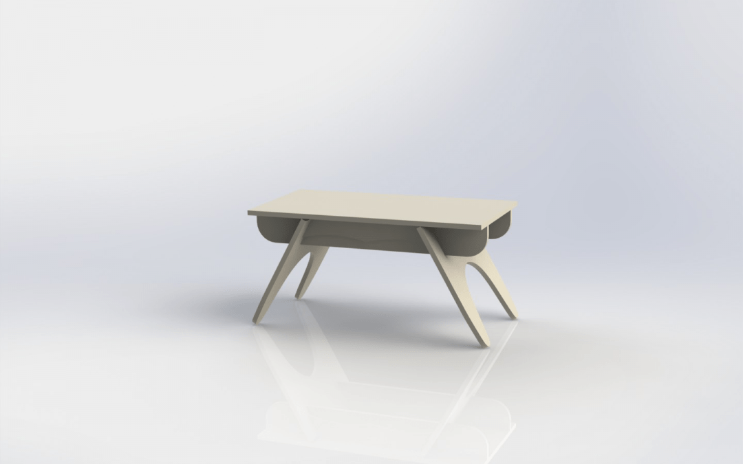 Mesa de centro rectangular