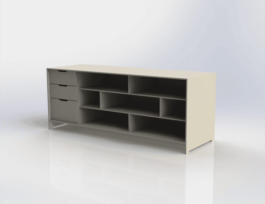 Mueble de oficina — vector para corte CNC