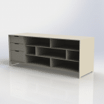 Mueble de oficina - Vector descarganle para corte CNC y grabado laser gratis | Stanser
