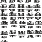 Plantilla de abecedario decorado - Vector descarganle para corte CNC y grabado laser gratis | Stanser