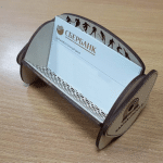 Portatarjetas de escritorio - Vector descarganle para corte CNC y grabado laser gratis | Stanser