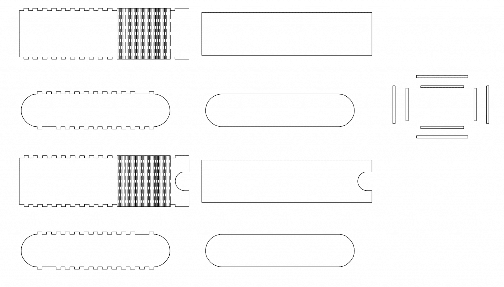 Base para lentes — vector para corte CNC