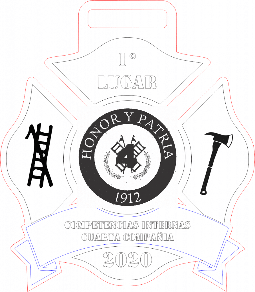 Medalla de competencia — vector para corte CNC