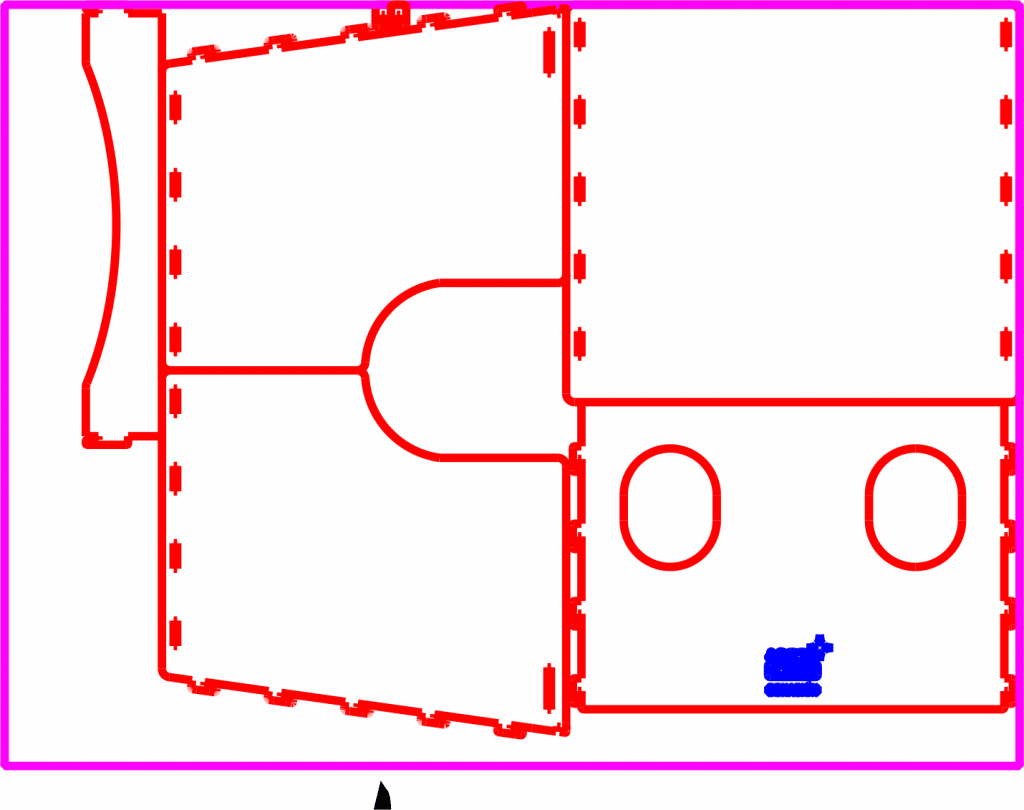 Proyecto desarmable — vector para corte CNC