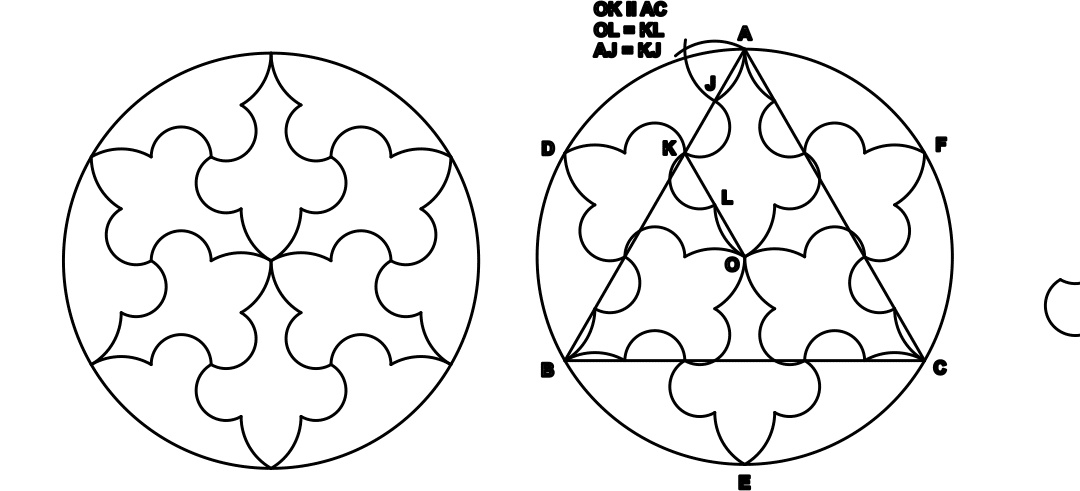 Patrón simétrico circular