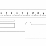 Calibrador Vernier - Vector descarganle para corte CNC y grabado laser gratis | Stanser
