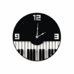 Reloj "Teclado de piano" - Vector SVG DXF para Laser CO2 - Descargable gratis | Stanser