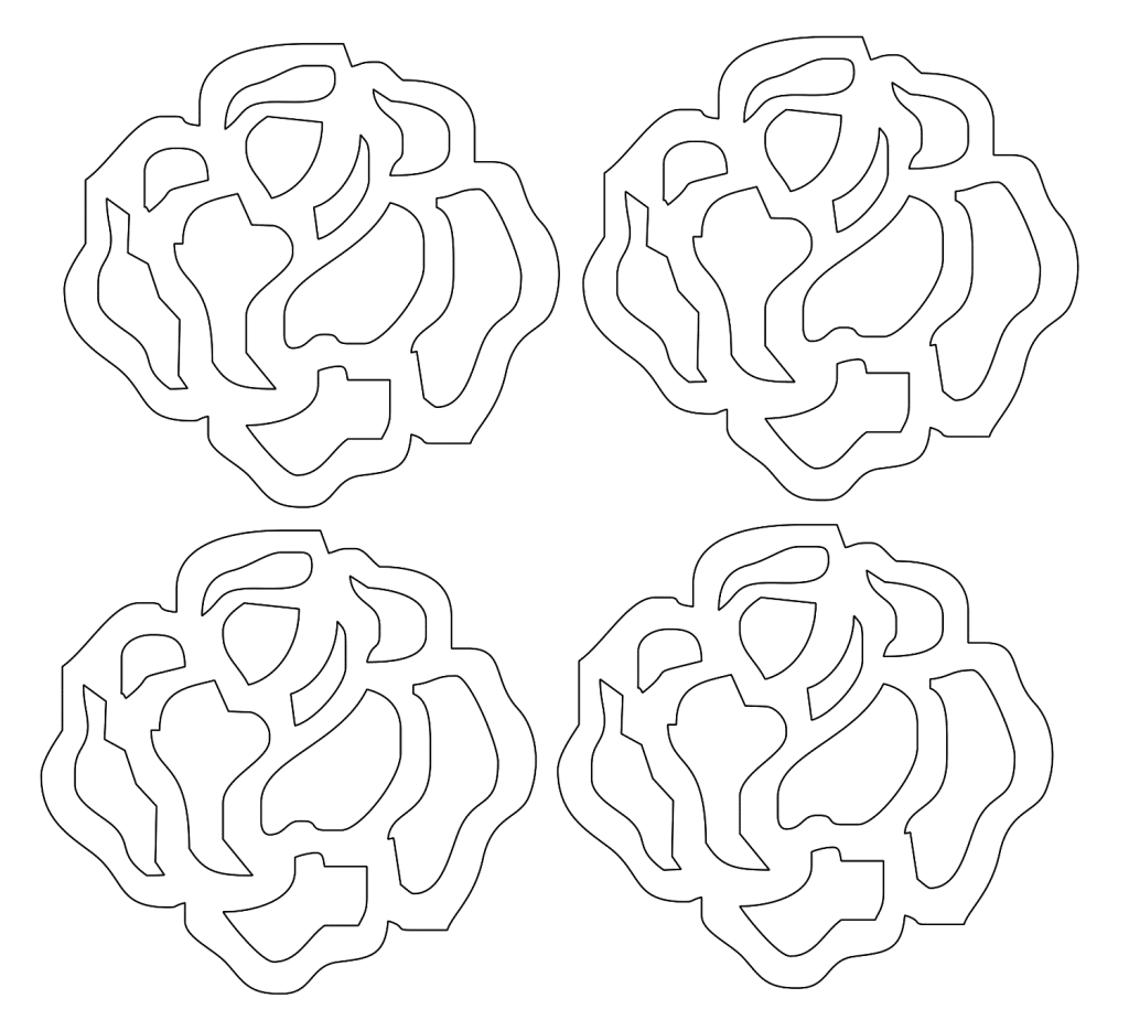 Rosas — vector para corte CNC