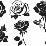 Diseños de rosas - Vector descarganle para corte CNC y grabado laser gratis | Stanser