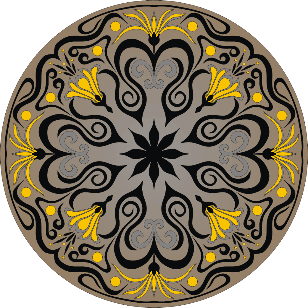 Ornamento circular 3 — vector para corte CNC