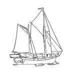 Imagen de Velero - Vector descarganle para corte CNC y grabado laser gratis | Stanser