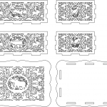 Cajita alajero de animales - Vector SVG DXF para CNC Router y Laser CO2 - Descargable gratis | Stanser