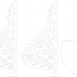 Repisa semi circular - Vector SVG DXF para CNC Router y Laser CO2 - Descargable gratis | Stanser