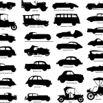 Siluetas carros antiguos - Vector descarganle para corte CNC y grabado laser gratis | Stanser