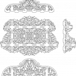 Estante calado floral - Vector descarganle para corte CNC y grabado laser gratis | Stanser