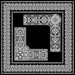 Diseño borde esgrafiado - Vector SVG DXF para CNC Router y Laser CO2 - Descargable gratis | Stanser