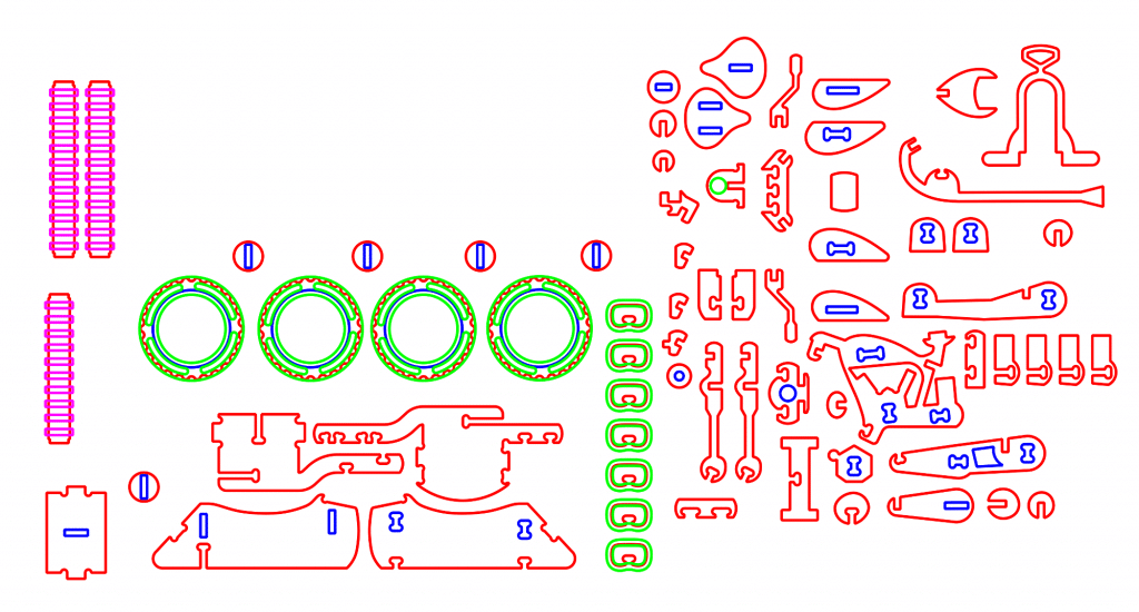 Sidecar para moto — vector para corte CNC