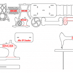 Máquina de coser - Vector SVG DXF para CNC Router y Laser CO2 - Descargable gratis | Stanser