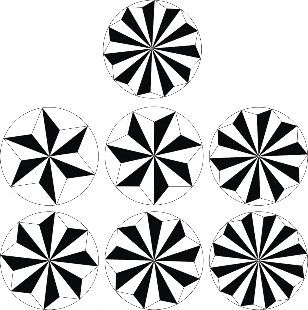 Patrones de estrella — vector para corte CNC