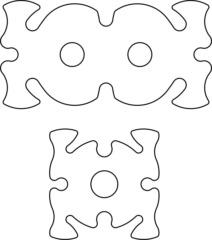 Figura line art — vector para corte CNC