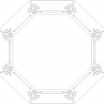 Decoración mesa octagonal - Vector SVG DXF para CNC Router y Laser CO2 - Descargable gratis | Stanser