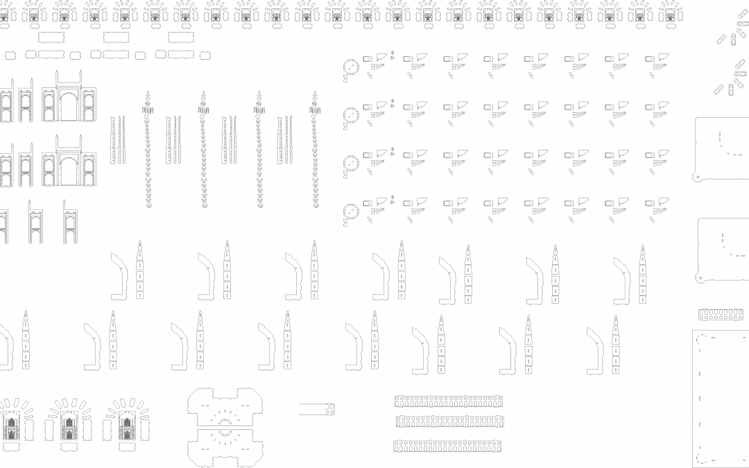 Maqueta de Taj Mahal