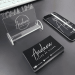 Tarjetero personalizable - Vector SVG DXF para CNC Router y Laser CO2 - Descargable gratis | Stanser