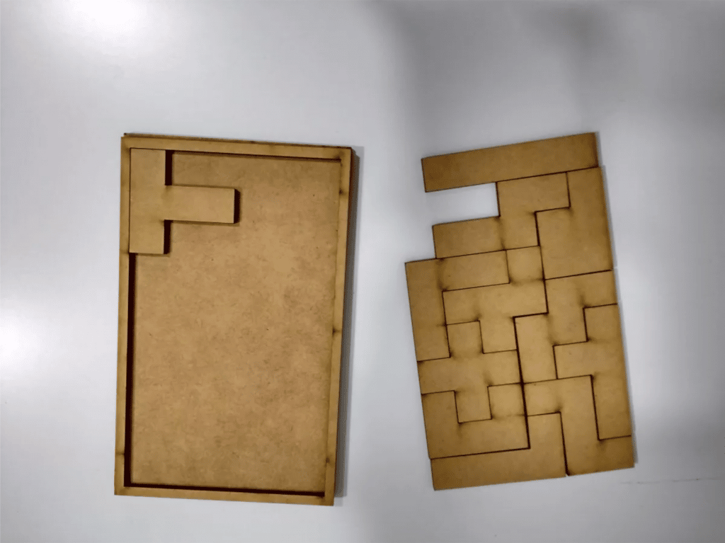 Tablero de rompecabezas — vector para corte CNC