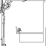 Borde estilo art nouveau - Vector SVG DXF para CNC Router y Laser CO2 - Descargable gratis | Stanser