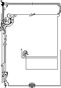 Borde estilo art nouveau