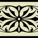 Adorno rectangular garigoleado - Vector SVG DXF para CNC Router y Laser CO2 - Descargable gratis | Stanser