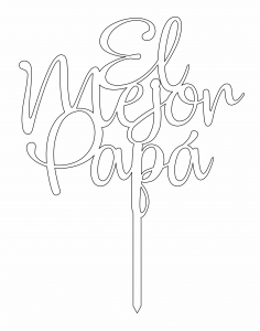 Topper para Papá