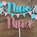 Topper "Niño o niña" - Vector descarganle para corte CNC y grabado laser gratis | Stanser