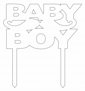 Topper «Baby boy»