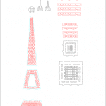 Torre Eiffel de 50cm - Vector SVG DXF para CNC Router y Laser CO2 - Descargable gratis | Stanser