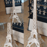 Torre Eiffel de corazones - Vector SVG DXF para CNC Router y Laser CO2 - Descargable gratis | Stanser