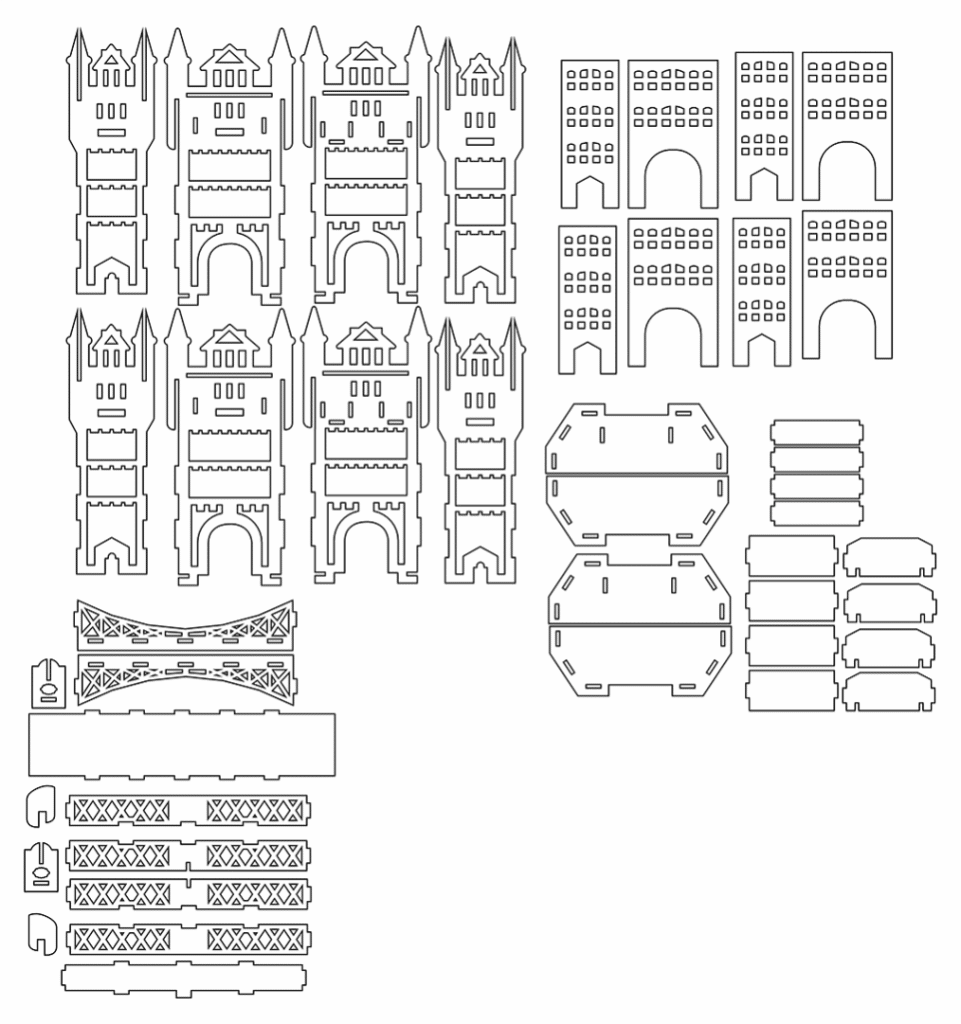 Puente de Londres — vector para corte CNC