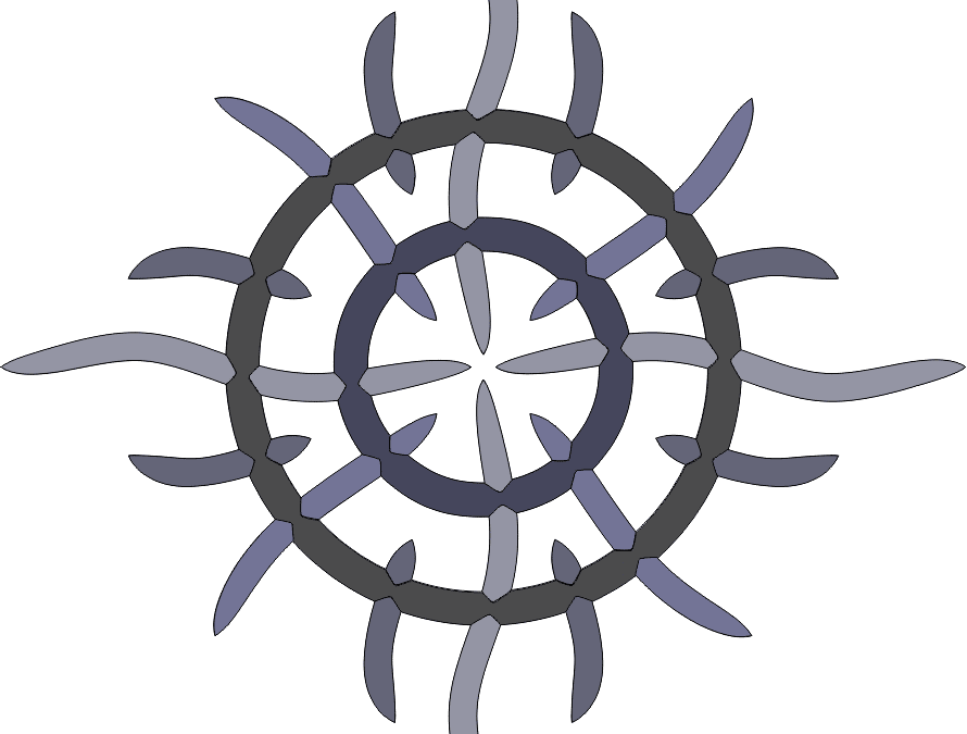 Diseño circular tribal