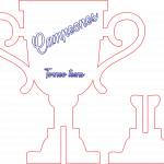 Trofeo bidimensional - Vector SVG DXF para CNC Router y Laser CO2 - Descargable gratis | Stanser